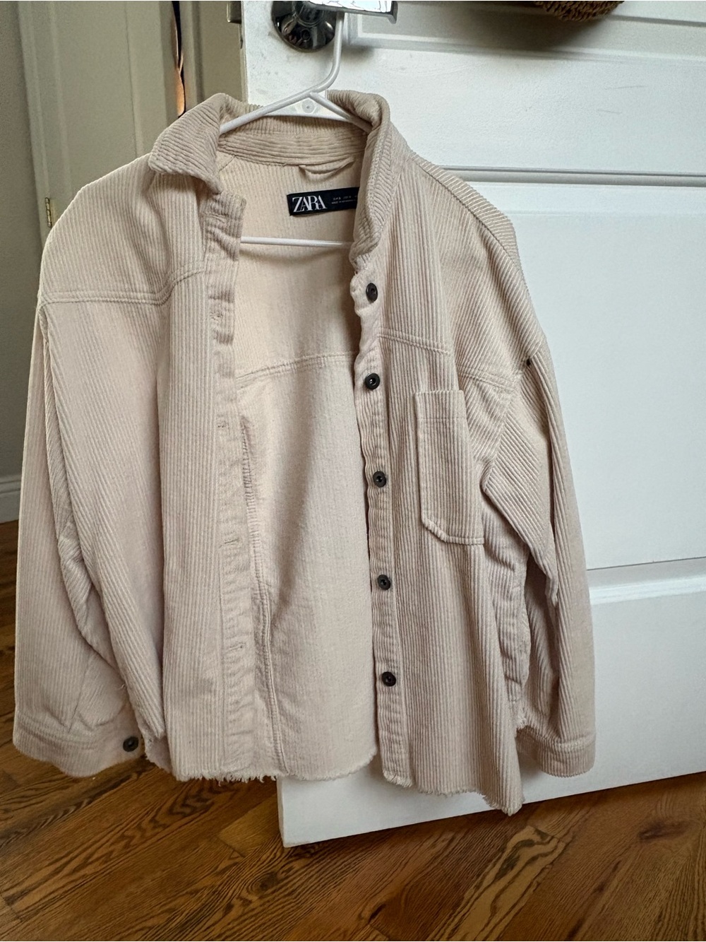 Zara Beige Corduroy Overshirt